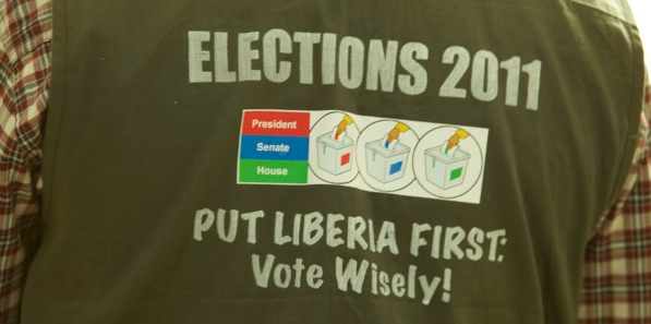 Voter vest in Monrovia.